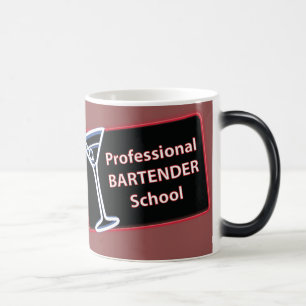 Caneca Mágica Logotipo da Escola de Bartender Profissional Morph