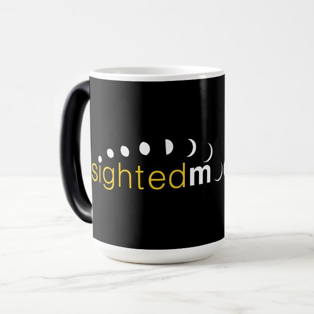 Caneca Mágica Logotipo da Lua Vista (Frente Esquerda)