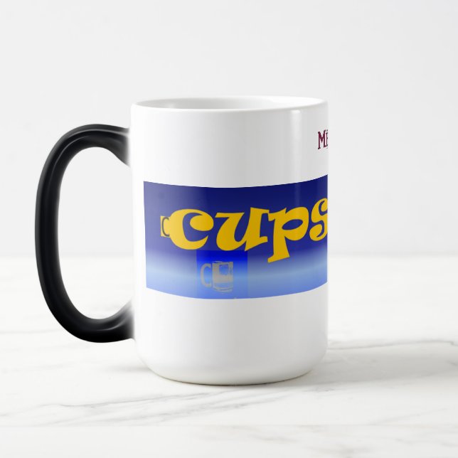 Caneca Mágica Logotipo do Cups Mart (Esquerda)