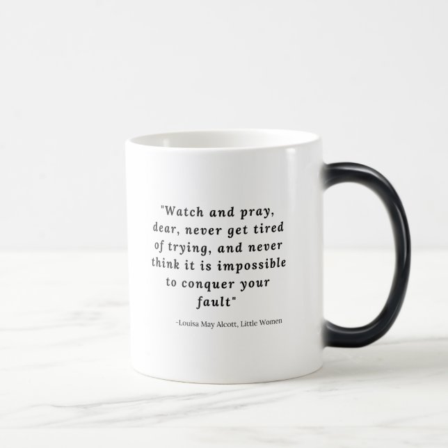 Caneca Mágica Louisa May Alcott, Pequenas Mulheres Citam 7 (Direita)