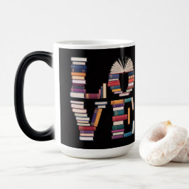Caneca Mágica Love Books Black Morphing Mug