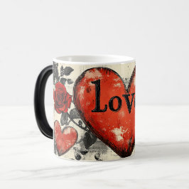 Caneca Mágica Love dark valentines day