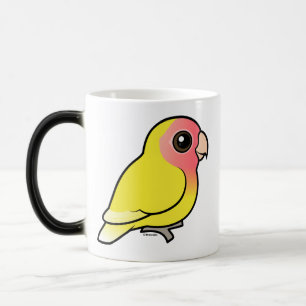 Caneca Mágica Lutino Pêssego-enfrentou o Lovebird