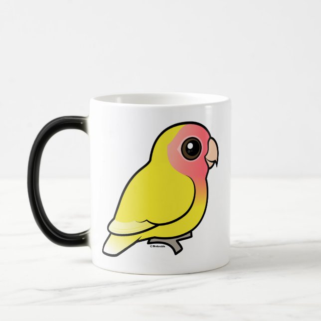 Caneca Mágica Lutino Pêssego-enfrentou o Lovebird (Esquerda)