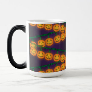 Caneca Mágica Luzes de Abóbora de Halloween