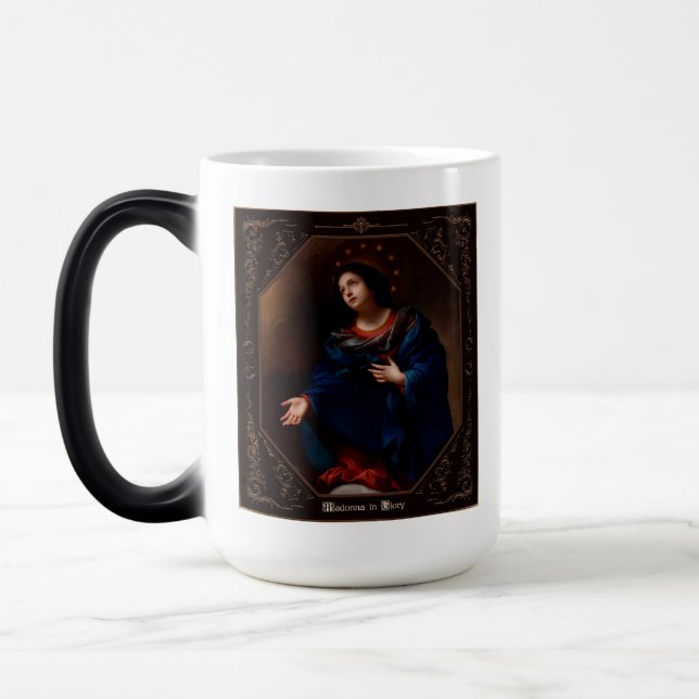Caneca Mágica Madonna em Glória por Carlo Dolci (Esquerda)