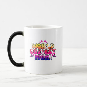 Caneca Mágica Mãe Mais Cozinha do Mundo - Retrô Floral Colorido
