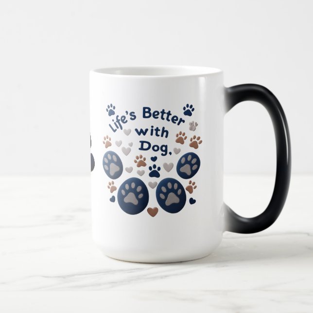 Caneca Mágica Mágicas patas, sem fim de amor (Direita)