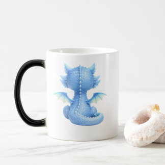 Caneca Mágica Magische Tasse mit einem süßen blauen Drachenbaby