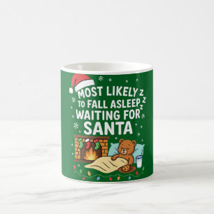 Caneca Mágica Mais propensa a adormecer à espera de Papais noeis