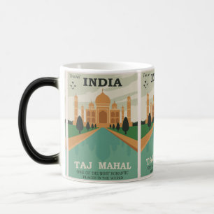 Caneca Mágica Majestoso Taj Mahal: Viagem da Índia