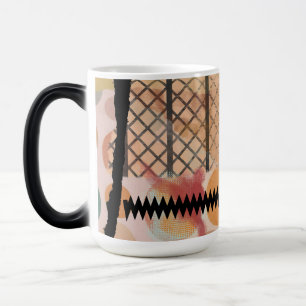 Caneca Mágica Manga morfa com desenho abstrato a revelar