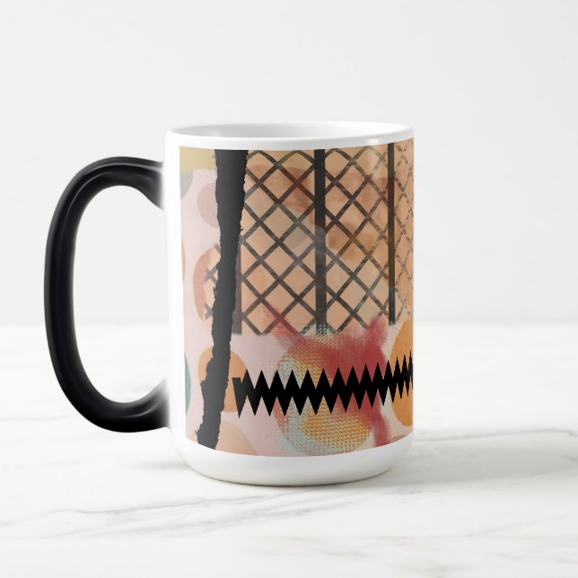 Caneca Mágica Manga morfa com desenho abstrato a revelar (Esquerda)