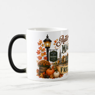 Caneca Mágica Manhã de Outono na Fryeburg Main Street Color Morp