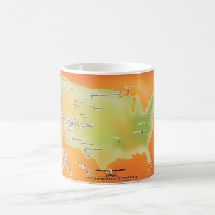 Caneca Mágica mapa dos parques nacionais dos estados unidos da a