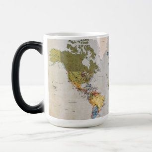 Caneca Mágica mapa mundial