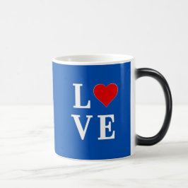 Caneca Mágica Marinho Azul LOVE Na moda