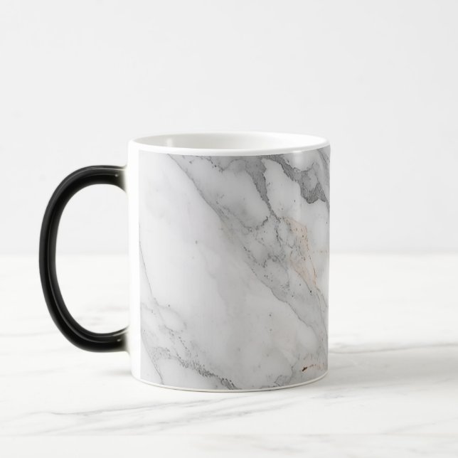 Caneca Mágica Mármore Branco (Esquerda)