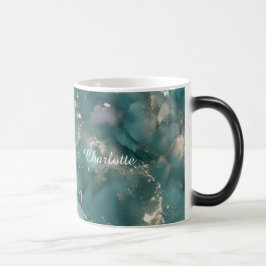Caneca Mágica Mármore Personalizado com Nome em Padrão de Luxo