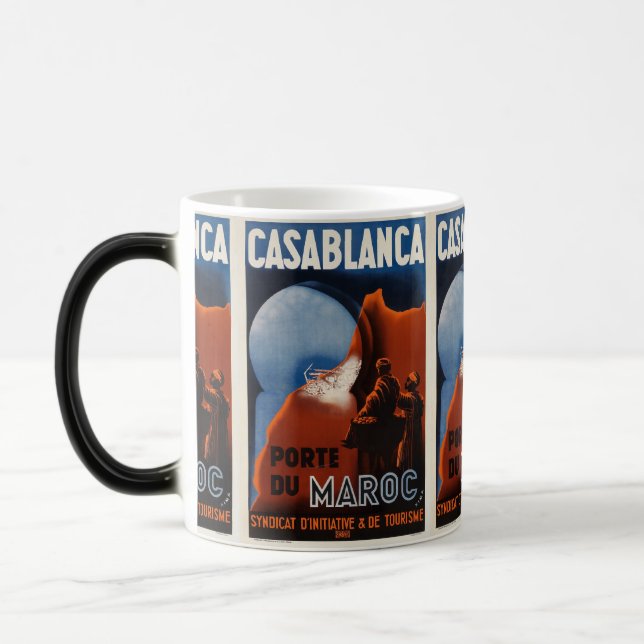 Caneca Mágica Marrocos Casablanca Viagem Holiday Norte áfrica (Esquerda)