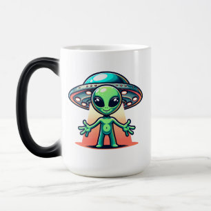 Caneca Mágica Me Leve   Alien e OVNI 