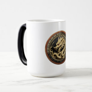 Caneca Mágica Medalhão de Ouro do Dragão Sagrado Oriental