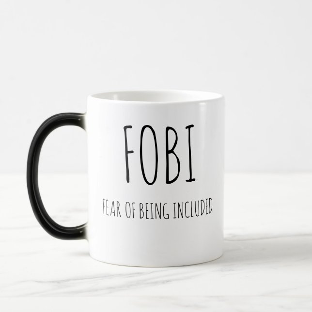 Caneca Mágica Medo de ser incluído,fobi (Esquerda)