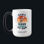 Caneca Mágica Melhor Chefe Do Empregador Par Personalizado De Go<br><div class="desc">Melhor Chefe por design de Par que você pode personalizar para o receptor deste design de tema de golfe fofo. Presente perfeito para o Dia do Chefe ou qualquer ocasião especial. O texto "BOSS" pode ser personalizado com qualquer macaco clicando no botão "Personalizar".</div>