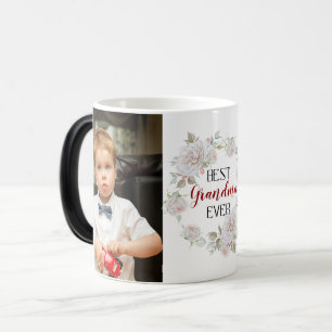 Caneca Mágica Melhor Colagem De Fotos De Dia de as mães De Vov