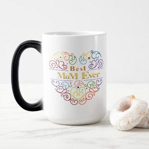 Caneca Mágica Melhor Mãe Cores Cores T-Shirt Coffee Mug