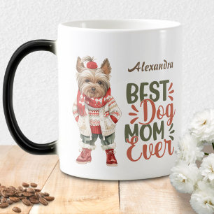 Caneca Mágica Melhor Mãe de Cachorro Ever Yorkshire Terrier York