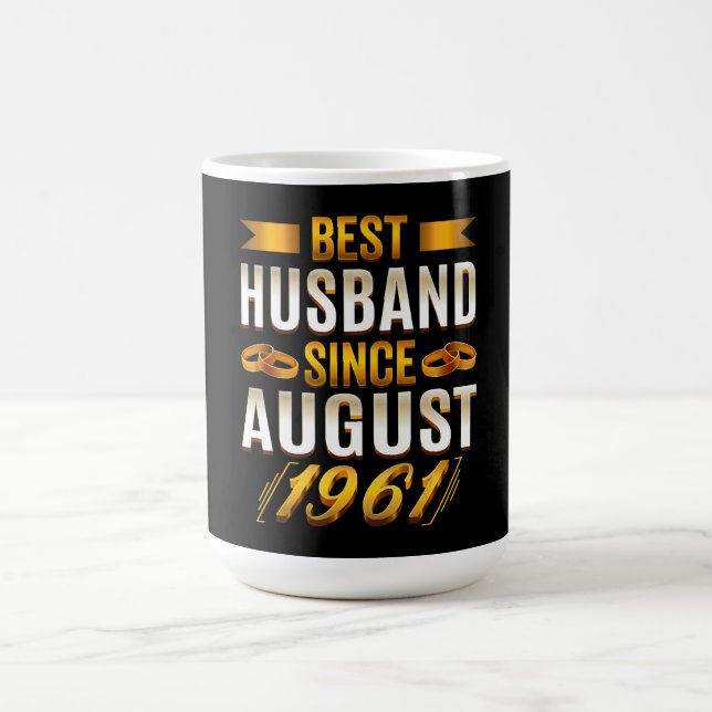 Caneca Mágica Melhor Marido Funny 59 anos Pais (Center)