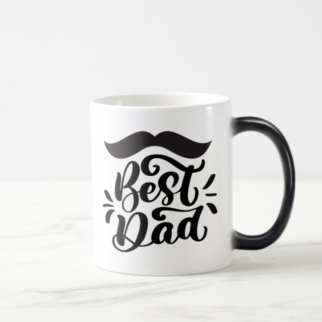 Caneca Mágica Melhor Pai, bigode (Direita)