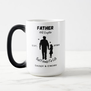 Caneca Mágica Melhores Amigos Personalizados Pai e Filha Para
