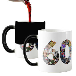 Caneca Mágica Memória fotográfica de 60 anos reativa e reativa