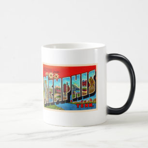 Caneca Mágica Memphis Tennessee TN Vintage - Letra grande