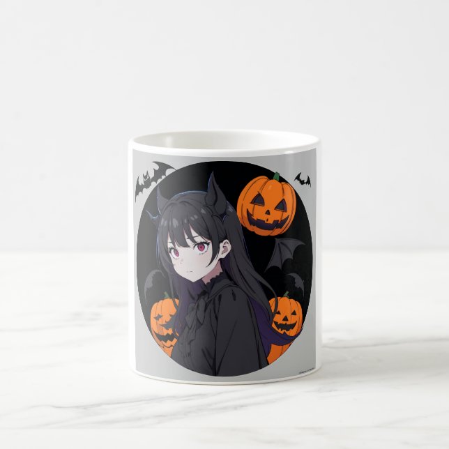 Caneca Mágica menina do halloween (Centro)