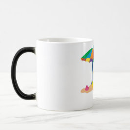 Caneca Mágica Mente de Praia, Coração Feliz Verão