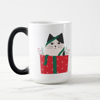 Caneca Mágica Meowy Christmas Cat Mug – Festive & Funny Mug