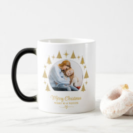 Caneca Mágica Merry Christmas Merry As A Mother White Gold Photo