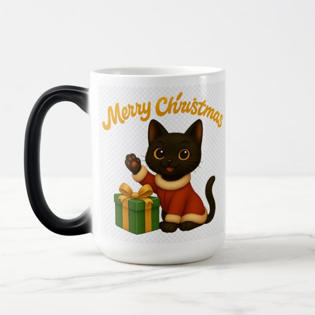 Caneca Mágica Merry Christmas with Emi the Black Cat (Esquerda)