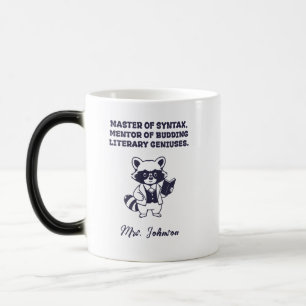 Caneca Mágica Mestre Mentor de Sintaxe Gênios Literários Emergen