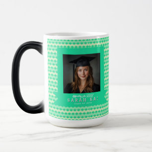 Caneca Mágica Mestres de Graduação do Padrão Chevron Clássico