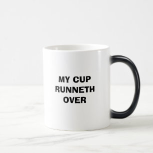 CANECA MÁGICA MEU COPO RUNNETH SOBRE
