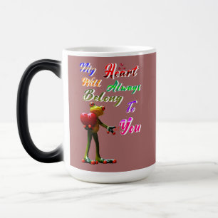 Caneca Mágica Meu Coração Sempre Pertencerá a Você