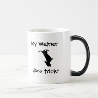 Caneca Mágica Meu Weiner faz copo de café dos truques