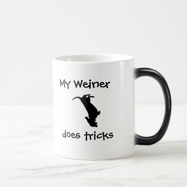 Caneca Mágica Meu Weiner faz copo de café dos truques (Direita)