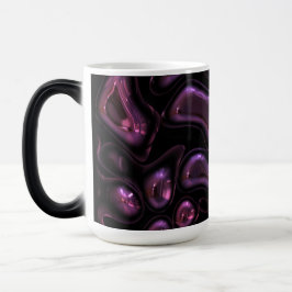 Caneca Mágica Miçangas roxas e pretas