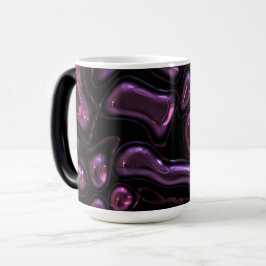 Caneca Mágica Miçangas roxas e pretas