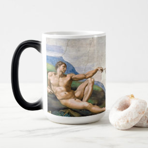 Caneca Mágica Michelangelo Buonarroti é a criação de Adão